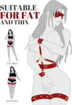 Lori™ – Leder-Bondage-Set mit Riemen & Fesseln (9-Teilig)