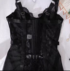 Black Mirage™ - Elegantes Spitzen-Nachthemd