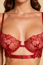 Lolita™ - Elegantes Spitzen-Dessous-Set in Rot