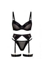 Powder™ - Elegantes 4-teiliges Satin-Dessous-Set