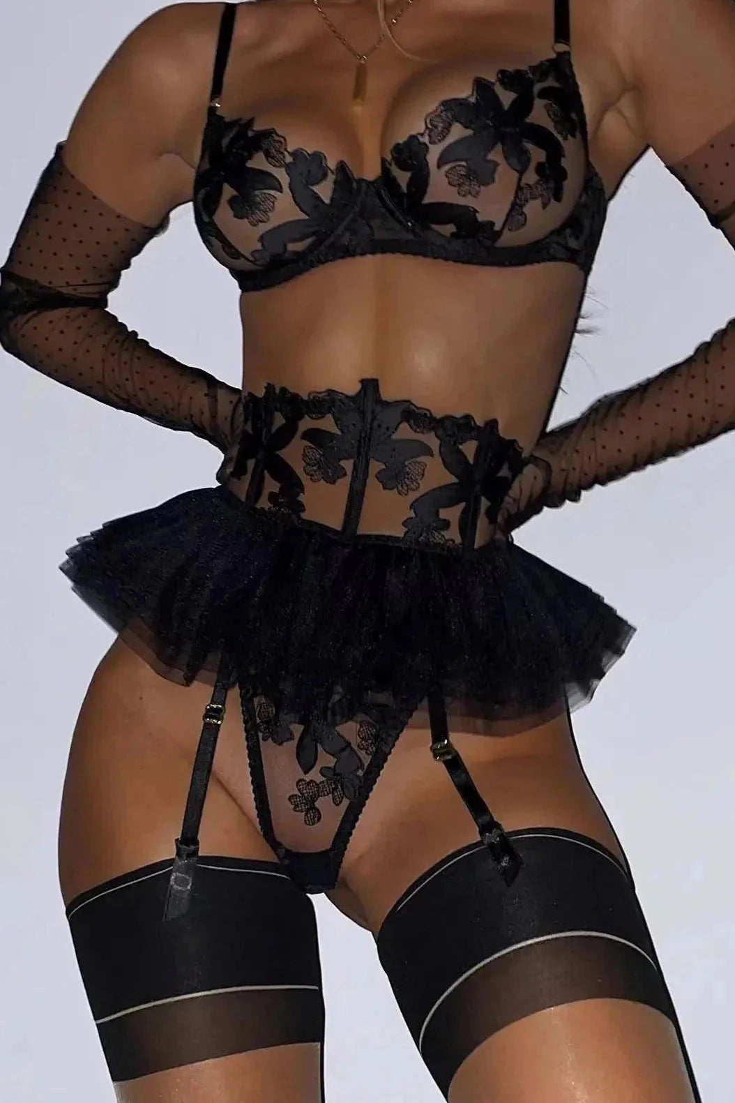 Leanna™ - Luxuriöses Florales Dessous-Set
