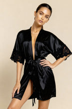 Solène™ - Eleganter Satin-Kimono