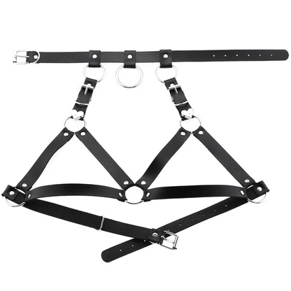 Lotte™ - Auffälliges Statement-Top aus veganem Leder