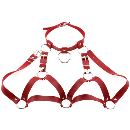 Lotte™ - Auffälliges Statement-Top aus veganem Leder
