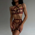 Femke™ – Purpurrotes Verführungs-Set